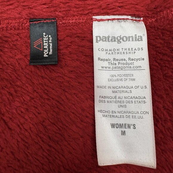 Patagonia Re-Tool Snap-T Fleece Pullover Polartec Thermal Red Women’s S GORPCORE - Picture 9 of 10